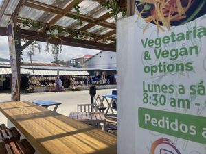 Outside  at Verdi in Tela