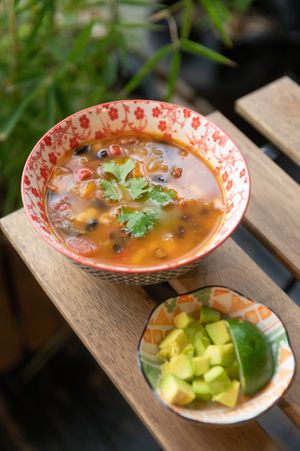 Vegan chili at Lean Eating in Santiago De Los Caballeros