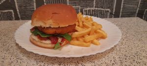 Caprese Burger at Zé Vegano in Rio De Janeiro