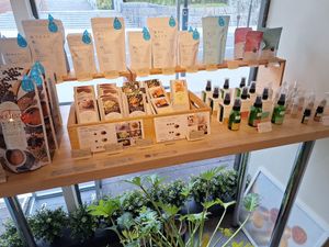 Oils for sale as well at Herb Laboratory in Kobe