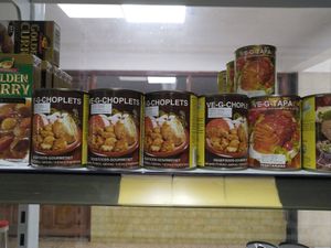 Vegan "meat" at Valiram Supermarket in Gran Canaria