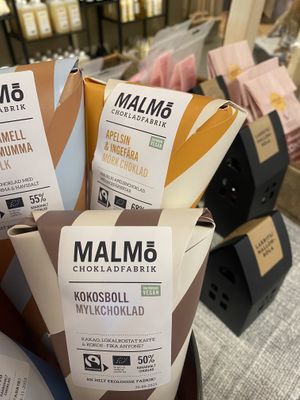 Vegan chocolate  at Vischan's Bageri in Lidkoeping