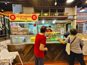 Stall front at Vegetarian Stall - Jurong Point 2 in West Singapore