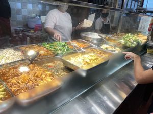 Choices   at Vegetarian Stall - Jurong Point 2 in West Singapore
