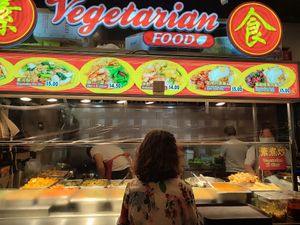 Stall front at Vegetarian Stall - Jurong Point 2 in West Singapore