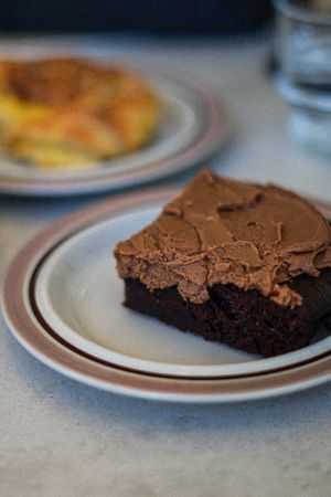 Chocolate Cake at Plantan Kaffihús in Reykjavik