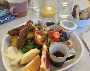 The Breakfast Sampler Special  at Plantan Kaffihús in Reykjavik
