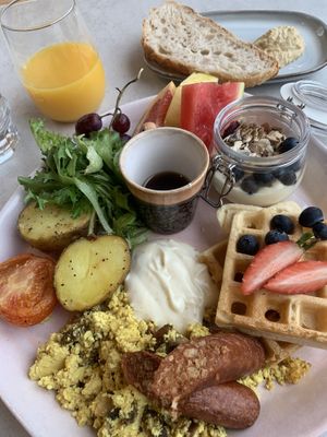 Brunch platter   at Plantan Kaffihús in Reykjavik