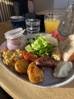 Brunch Plate  at Plantan Kaffihús in Reykjavik