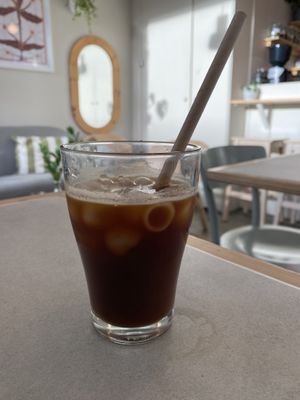 Iced Americano  at Plantan Kaffihús in Reykjavik