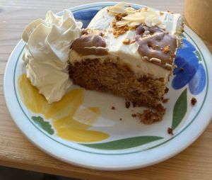 Carrot cake   at Plantan Kaffihús in Reykjavik