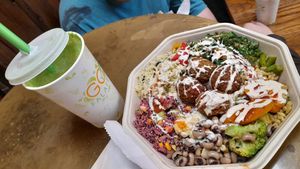Green Machine-Smoothie & Falafel Lunch Box at Go Falafel - Charing Cross in London