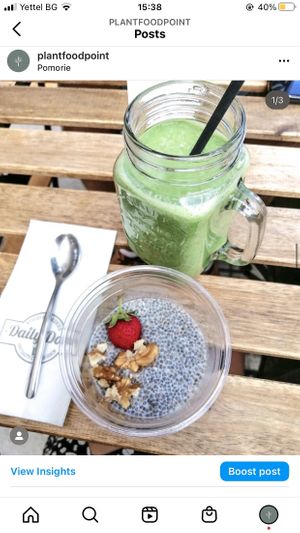 Chia pudding with coconut milk  at Daily Dose Speciality Coffee Shop  in Burgas