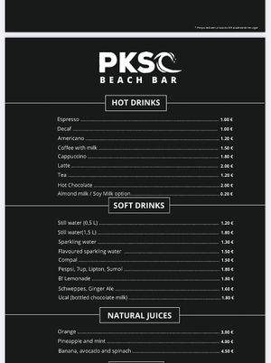 drinks  at PKSC | Peniche Kite & Surf Center in Peniche