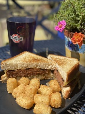 Patty Melt-Beyond Patty. Grilled Onions. Chao. Dijionaise.  at Fern's Diner + Drinkery in Cascade
