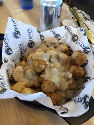 Vegan poutine!!!  at Fern's Diner + Drinkery in Cascade