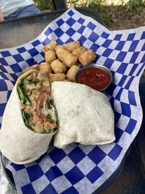 Chickpea salad wrap  at Fern's Diner + Drinkery in Cascade