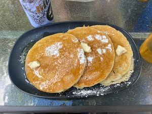 Dulce de leche pancakes  at Fern's Diner + Drinkery in Cascade