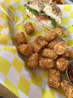 Bagel sandwich  at Fern's Diner + Drinkery in Cascade