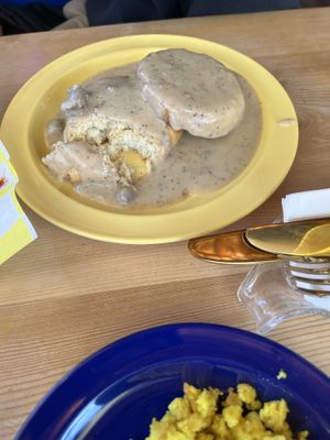 Biscuits and gravy  at Fern's Diner + Drinkery in Cascade