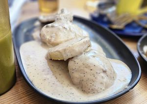 Biscuits and Gravy at Fern's Diner + Drinkery in Cascade