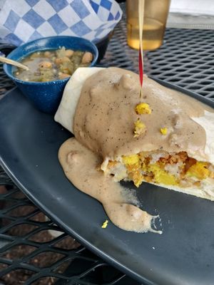 Breakfast burrito at Fern's Diner + Drinkery in Cascade