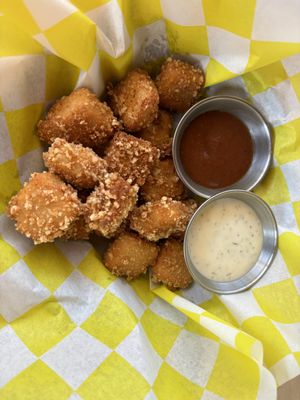 cheese curds!  at Fern's Diner + Drinkery in Cascade