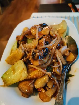 Black bean vegetable at Royal Garden in Berwick-upon-tweed