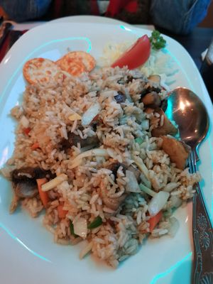 Fried rice (request no egg!) at Royal Garden in Berwick-upon-tweed