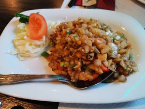 The filling for the lettuce parcel at Royal Garden in Berwick-upon-tweed