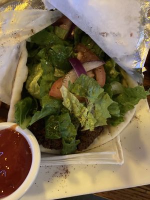 My falafel!!!   at Cafe Terra in Dayton