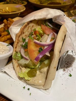 Hummus sandwich  at Cafe Terra in Dayton