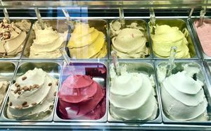 Vegan gelatos  at Gelato Fatto Con Amore in Milan