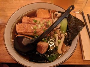 Veggie Shoyu Ramen (11,30€) - 4/5 at Takumi Sapporo Ramen Kitchen in Barcelona