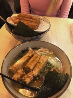Vorn vegan Miso Ramen   at Takumi Sapporo Ramen Kitchen in Barcelona