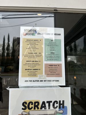 Updated menu - April 2023  at Scratch Breakfast in Vancouver