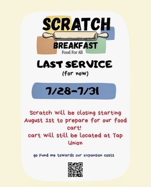 Important Update!  at Scratch Breakfast in Vancouver