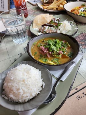 Coconut curry at ROAM in Grand Rapids