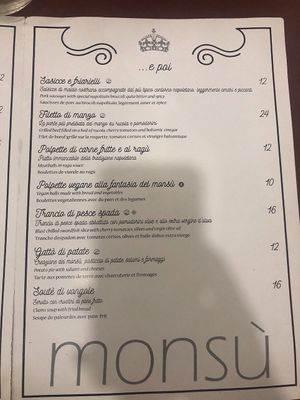 Main course at Monsù in Naples
