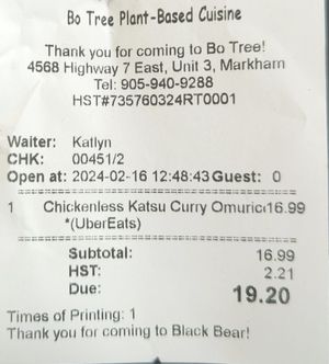  at Bo Tree Plant-Based Cuisine in Unionville