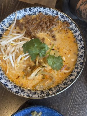 Ramen with tvp  at Bo Tree Plant-Based Cuisine in Unionville