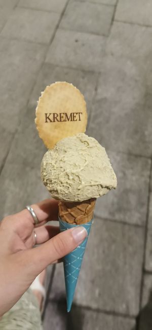 Pistachio at Kremet Gelateria in Cagliari