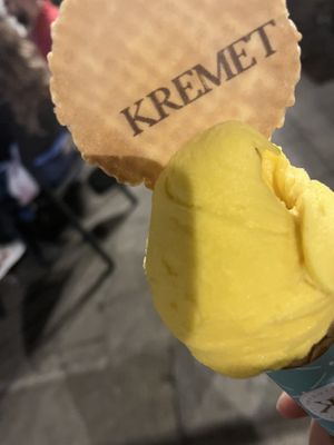   at Kremet Gelateria in Cagliari