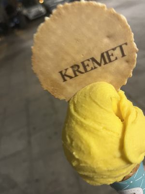   at Kremet Gelateria in Cagliari