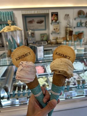   at Kremet Gelateria in Cagliari