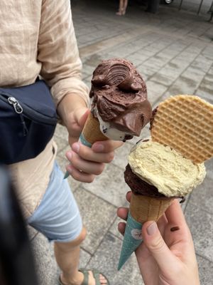   at Kremet Gelateria in Cagliari