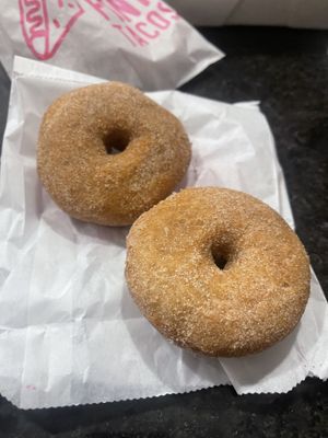 Full size churro donuts - 2 come in an order   at DOS PINK in Phoenix