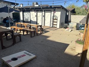 Opposite view of patio   at DOS PINK in Phoenix