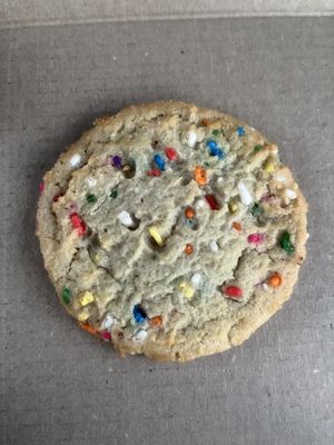 birthday cake cookie  at Insomnia Cookies in Indianapolis