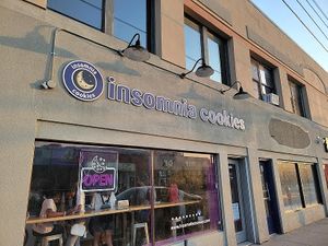 Outside at Insomnia Cookies in Indianapolis